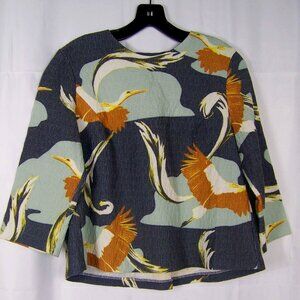 H&M Bird print top